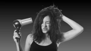 Damaged Hair with Blow-Drying Tips